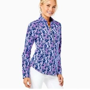 SOLD- Lilly Pulitzer Skipper Popover UPF 50+ Sweatshirt- Sz XL